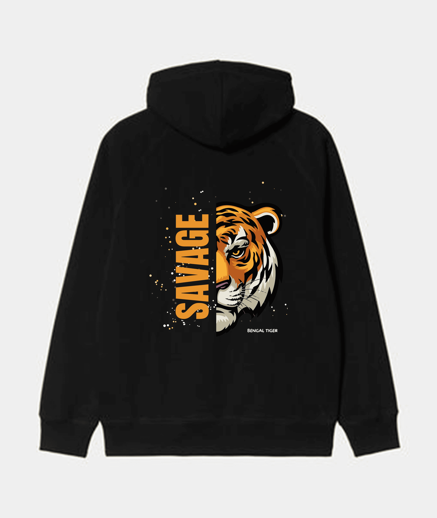 Bengal Tiger Black Hoodie – Premium Streetwear with Bold Graphic Noirs Clothing -Noirs Clothing