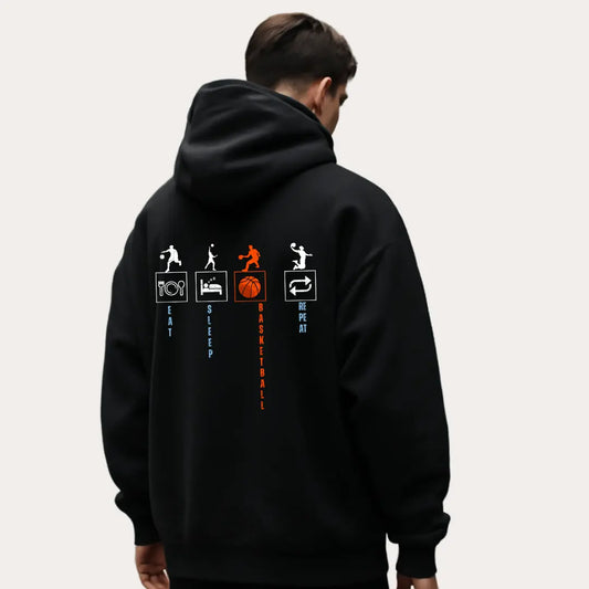 "Hoops Culture" Basketball Hoodie | Streetwear Essential -Noirs Clothing-