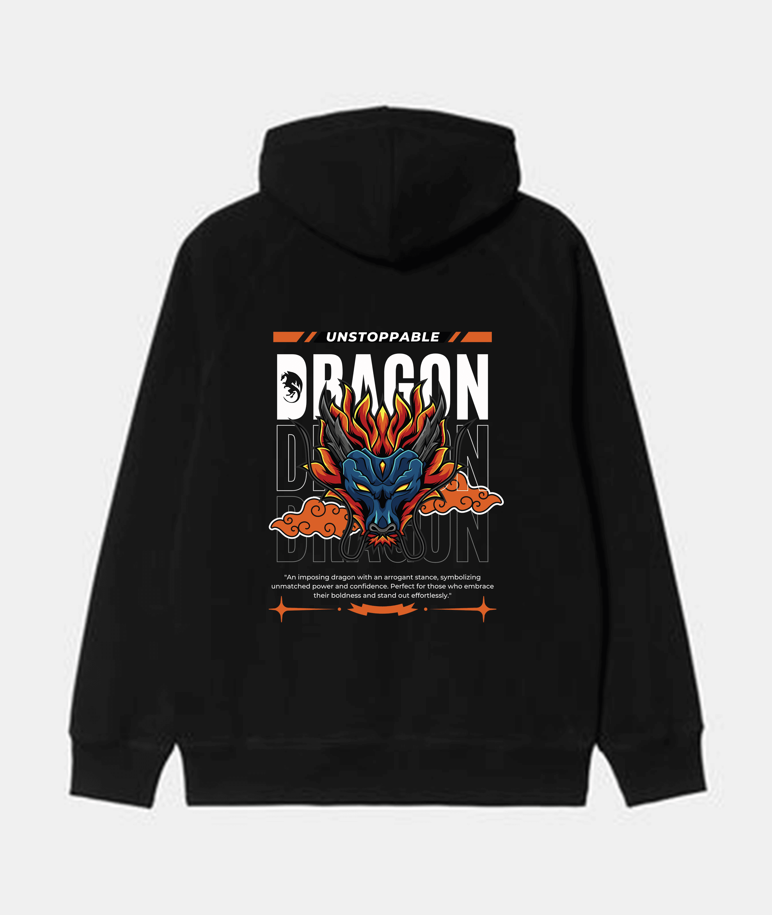 Japanese Dragon Black Hoodie – Premium Streetwear Graphic Hoodie Noirs Clothing -Noirs Clothing