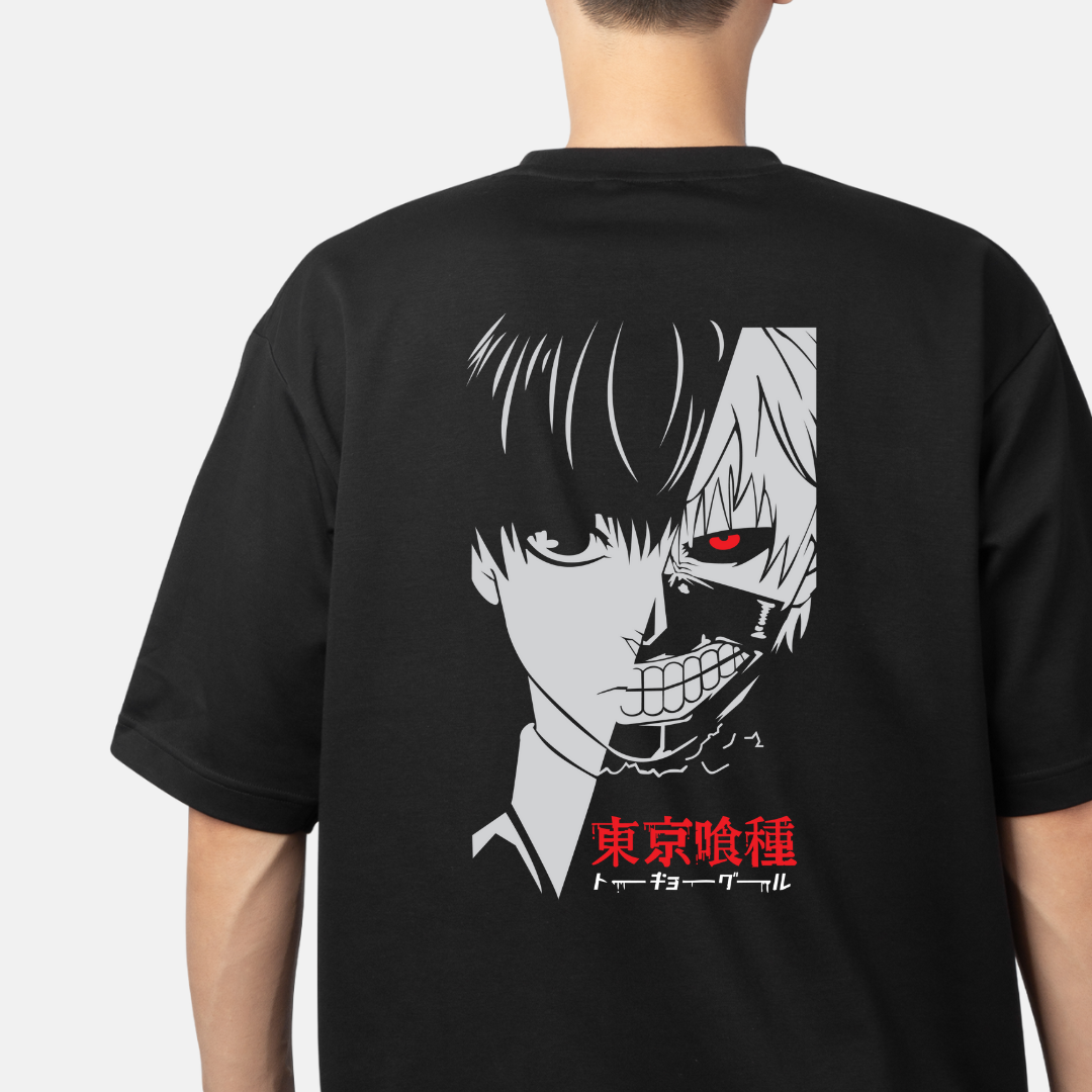 KANEKI UNLEASHED: Tokyo Ghoul Traction Oversized Tee -Noirs Clothing-