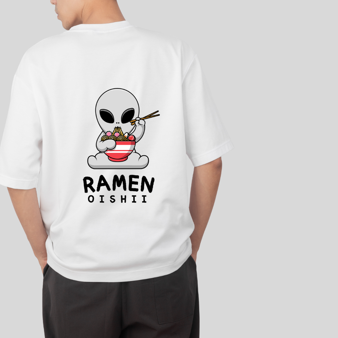 "Noodle Life" Oversized Tee | Japanese Streetwear Noirs Clothing -Noirs Clothing