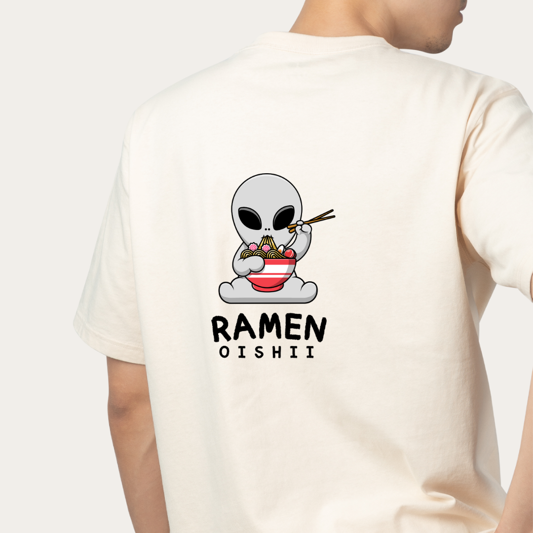 "Noodle Life" Oversized Tee | Japanese Streetwear Noirs Clothing -Noirs Clothing