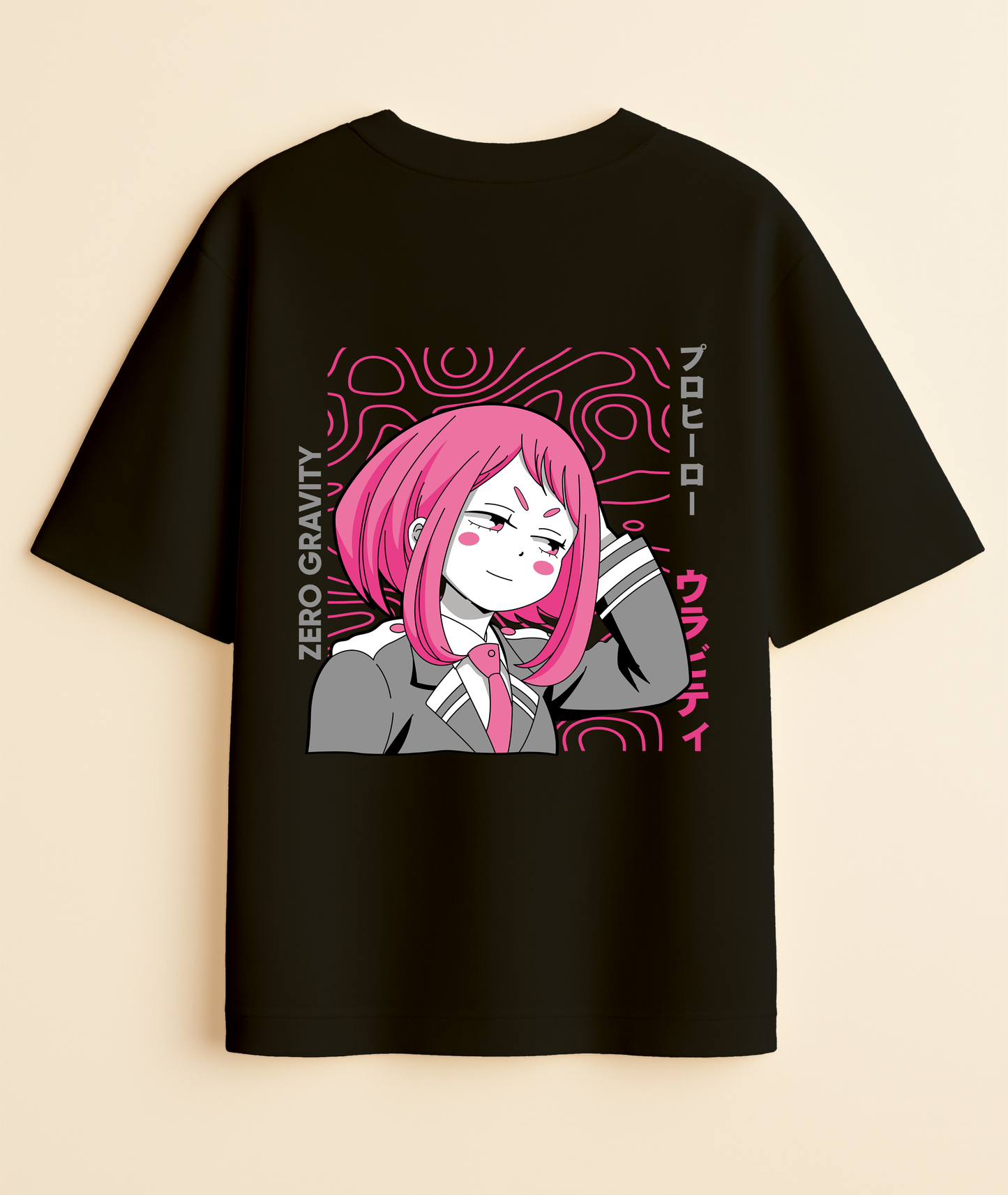 ANTI-GRAVITY DREAM: Uravity Street Pop Oversized Tee -Noirs Clothing- 
