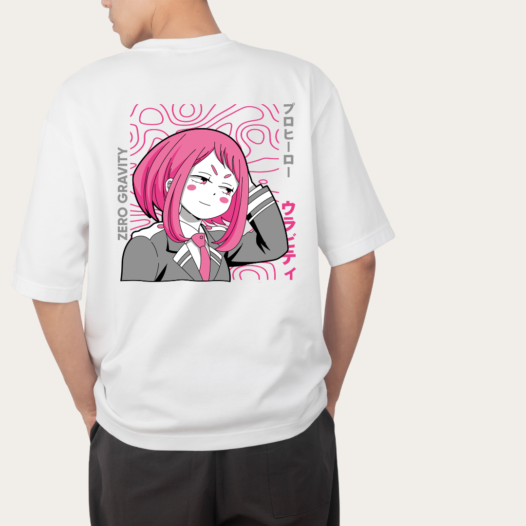 ANTI-GRAVITY DREAM: Uravity Street Pop Oversized Tee -Noirs Clothing- 