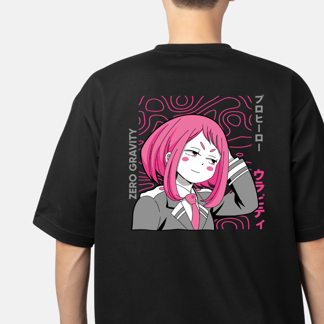 ANTI-GRAVITY DREAM: Uravity Street Pop Oversized Tee -Noirs Clothing- 