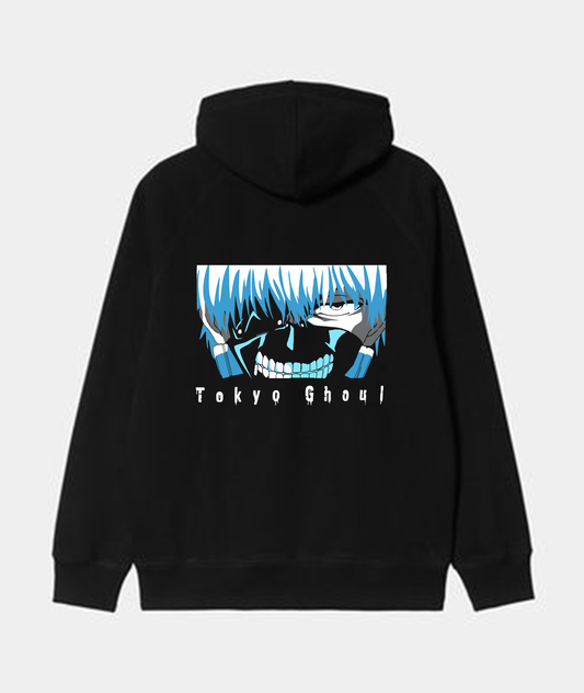 ARCTIC GHOUL: Kaneki Frostbite Hoodie -Noirs Clothing- 