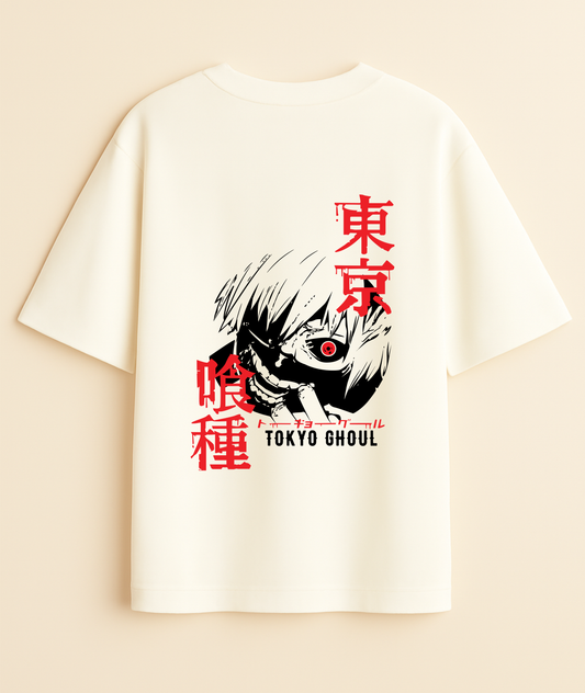 BLOOD MOON RAMPAGE: Kaneki Berserk Edition Oversized Tee -Noirs Clothing- 