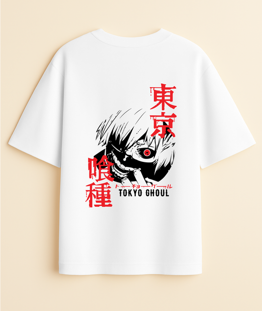 BLOOD MOON RAMPAGE: Kaneki Berserk Edition Oversized Tee -Noirs Clothing- 