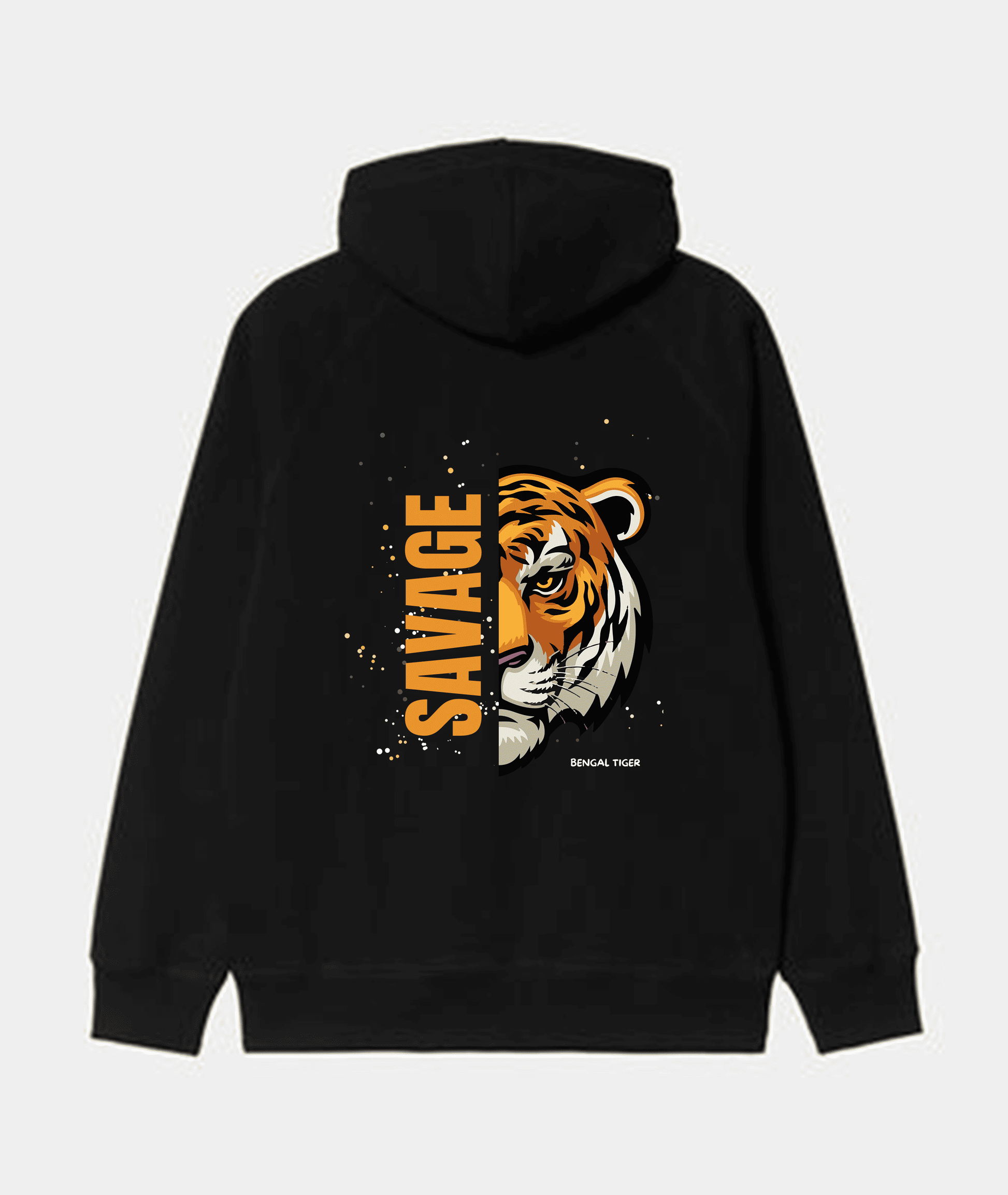 Bengal Tiger Black Hoodie – Premium Streetwear with Bold Graphic Noirs Clothing -Noirs Clothing