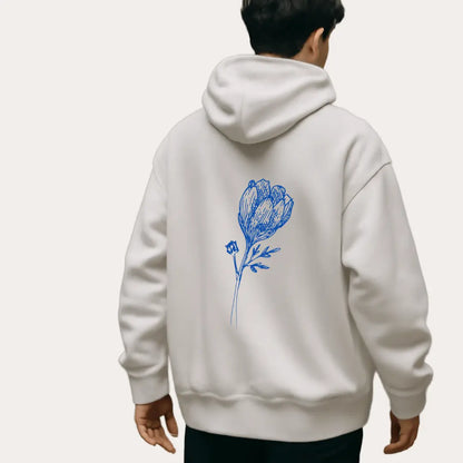 "Blooming Love" Couple Hoodie | Cute Floral Design -Noirs Clothing- 