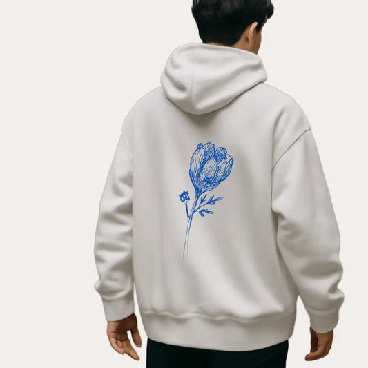 "Blooming Love" Couple Hoodie | Cute Floral Design -Noirs Clothing- 