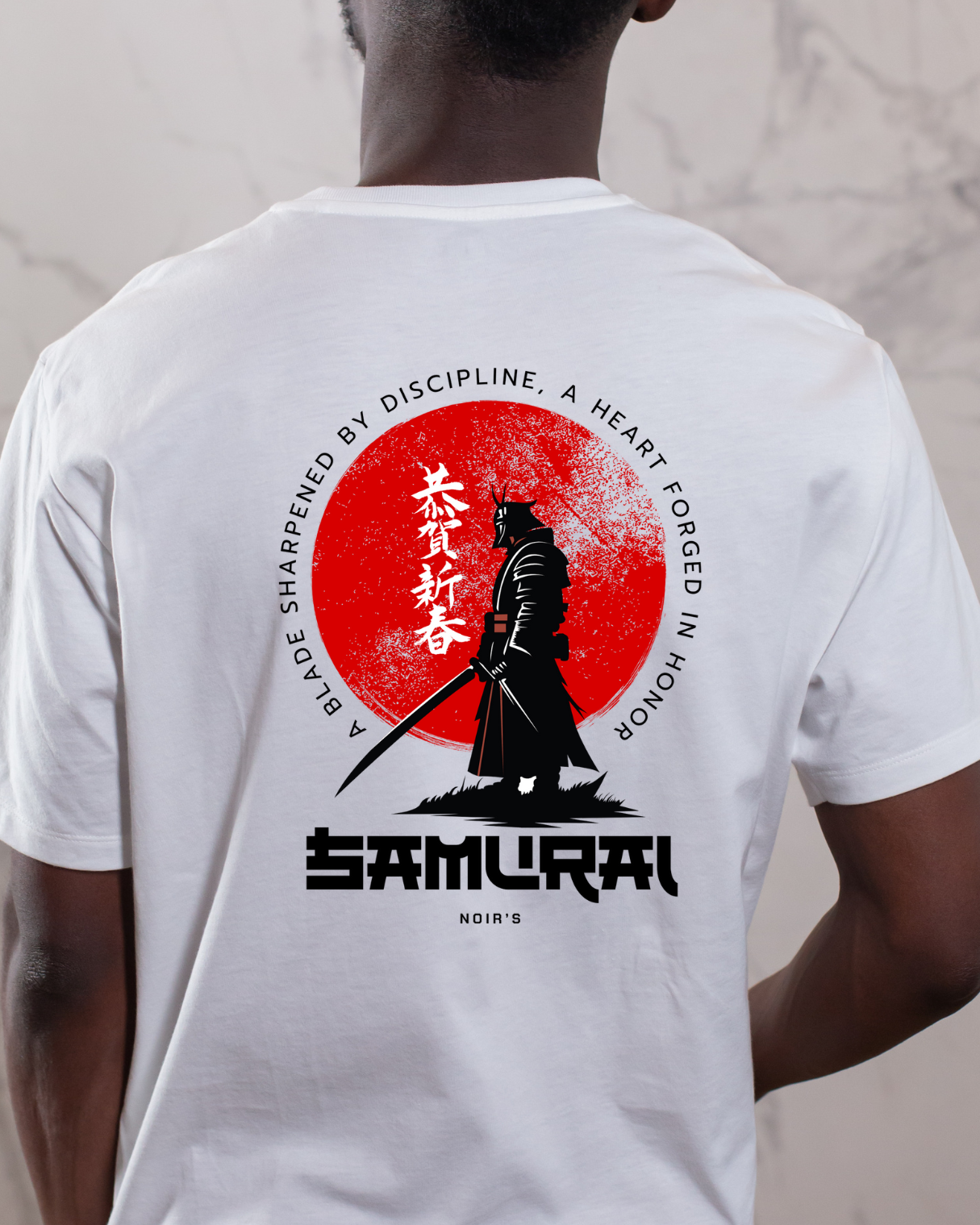 "Bushido" Oversized Tee | Samurai Streetwear Noirs Clothing -Noirs Clothing