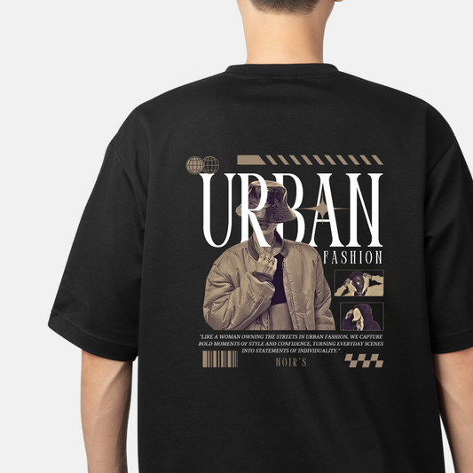 "City Vibe" Oversized Tee | Urban Streetwear Noirs Clothing -Noirs Clothing