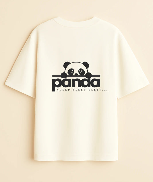 "Cozy Panda" Oversized T-Shirt | Relaxed Fit -Noirs Clothing- 