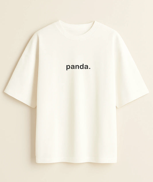 "Cozy Panda" Oversized T-Shirt | Relaxed Fit -Noirs Clothing- 