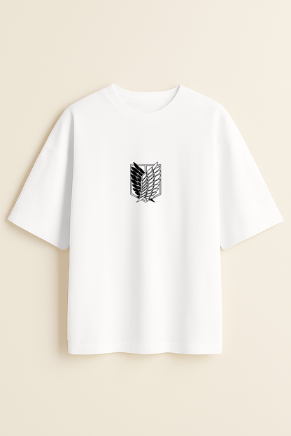 "Destined" Eren & Mikasa Oversized Tee -Noirs Clothing- T-Shirt