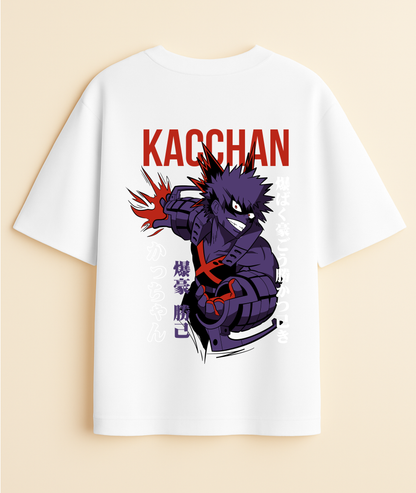EXPLOSION KING: Bakugo Kacchan Fury Oversized Tee -Noirs Clothing- 