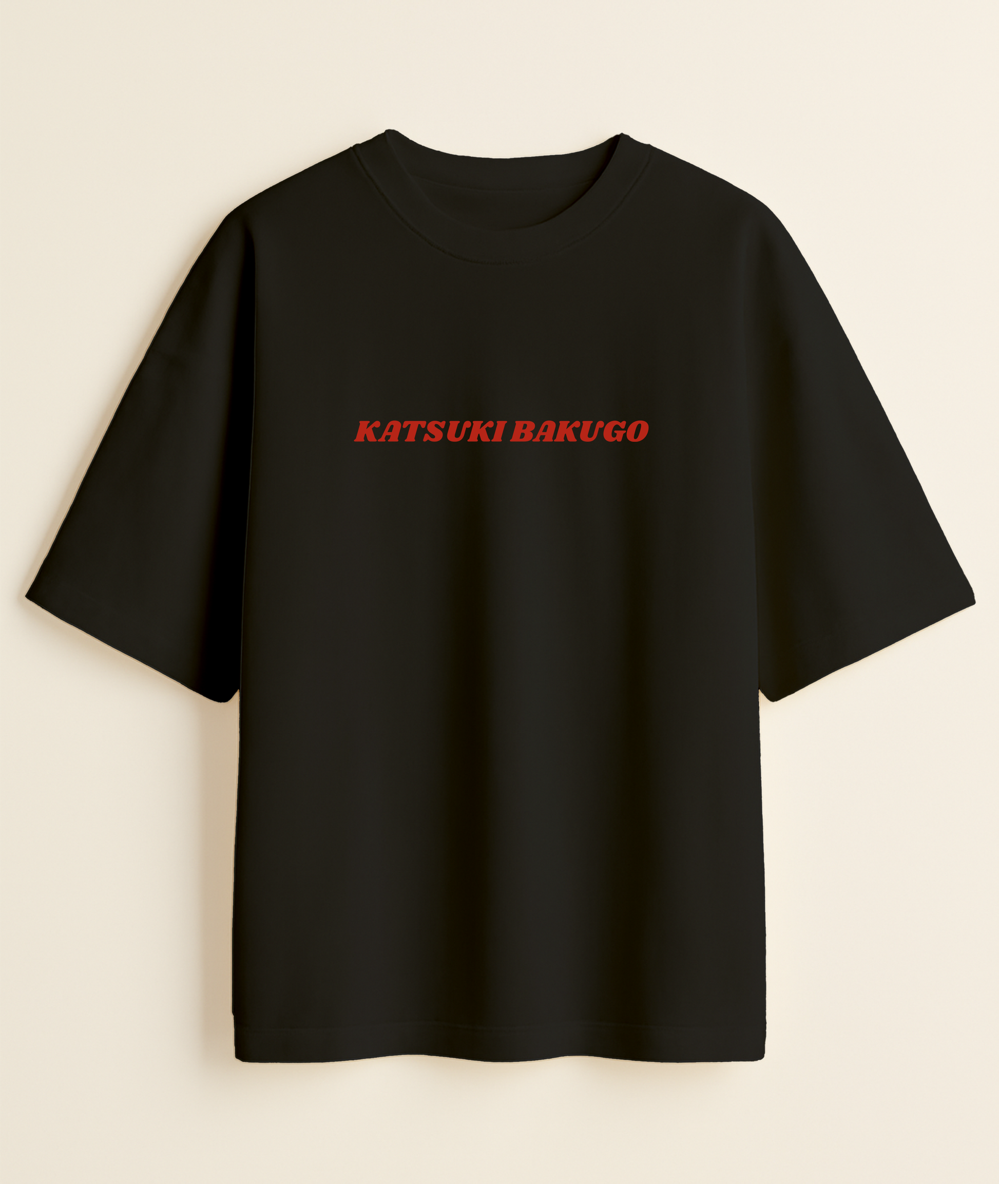 EXPLOSION KING: Bakugo Kacchan Fury Oversized Tee -Noirs Clothing- 