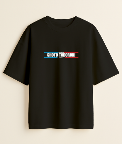 FIRE & ICE HERO: Todoroki Explosion Oversized Tee -Noirs Clothing- 