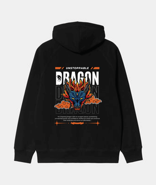 Japanese Dragon Black Hoodie – Premium Streetwear Graphic Hoodie Noirs Clothing -Noirs Clothing