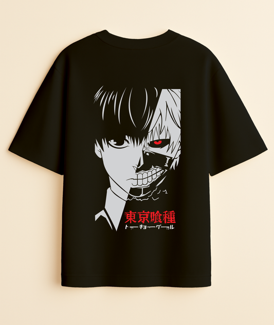KANEKI UNLEASHED: Tokyo Ghoul Traction Oversized Tee -Noirs Clothing- 