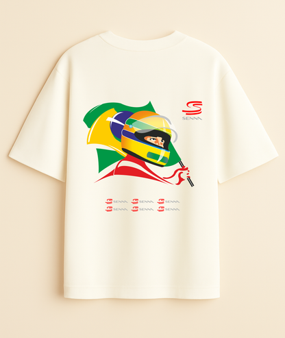 LEGEND UNWAVERING: Senna Brasil Glory oversized Tee -Noirs Clothing- 
