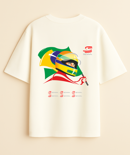 LEGEND UNWAVERING: Senna Brasil Glory oversized Tee -Noirs Clothing- 