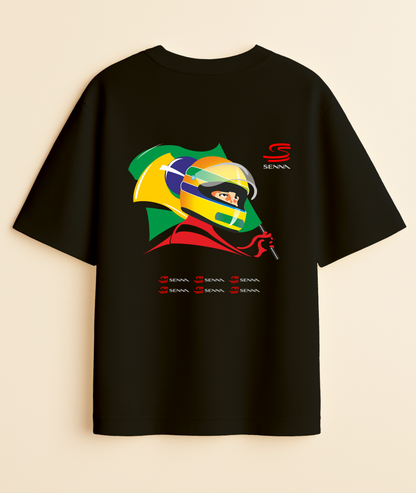 LEGEND UNWAVERING: Senna Brasil Glory oversized Tee -Noirs Clothing- 