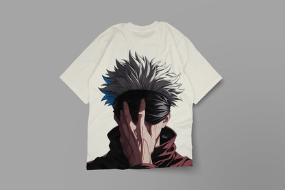 "Limitless" Gojo Satoru Oversized Tee | JJK Fan Apparel -Noirs Clothing- T-Shirt