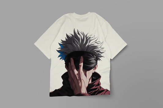 "Limitless" Gojo Satoru Oversized Tee | JJK Fan Apparel -Noirs Clothing- T-Shirt