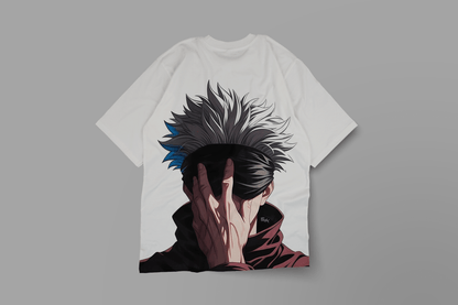 "Limitless" Gojo Satoru Oversized Tee | JJK Fan Apparel -Noirs Clothing- T-Shirt