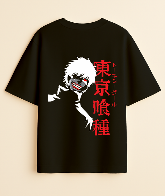 NIGHTMARE ASCENDANT: Tokyo Ghoul Oni Edition Oversized Tee -Noirs Clothing- 