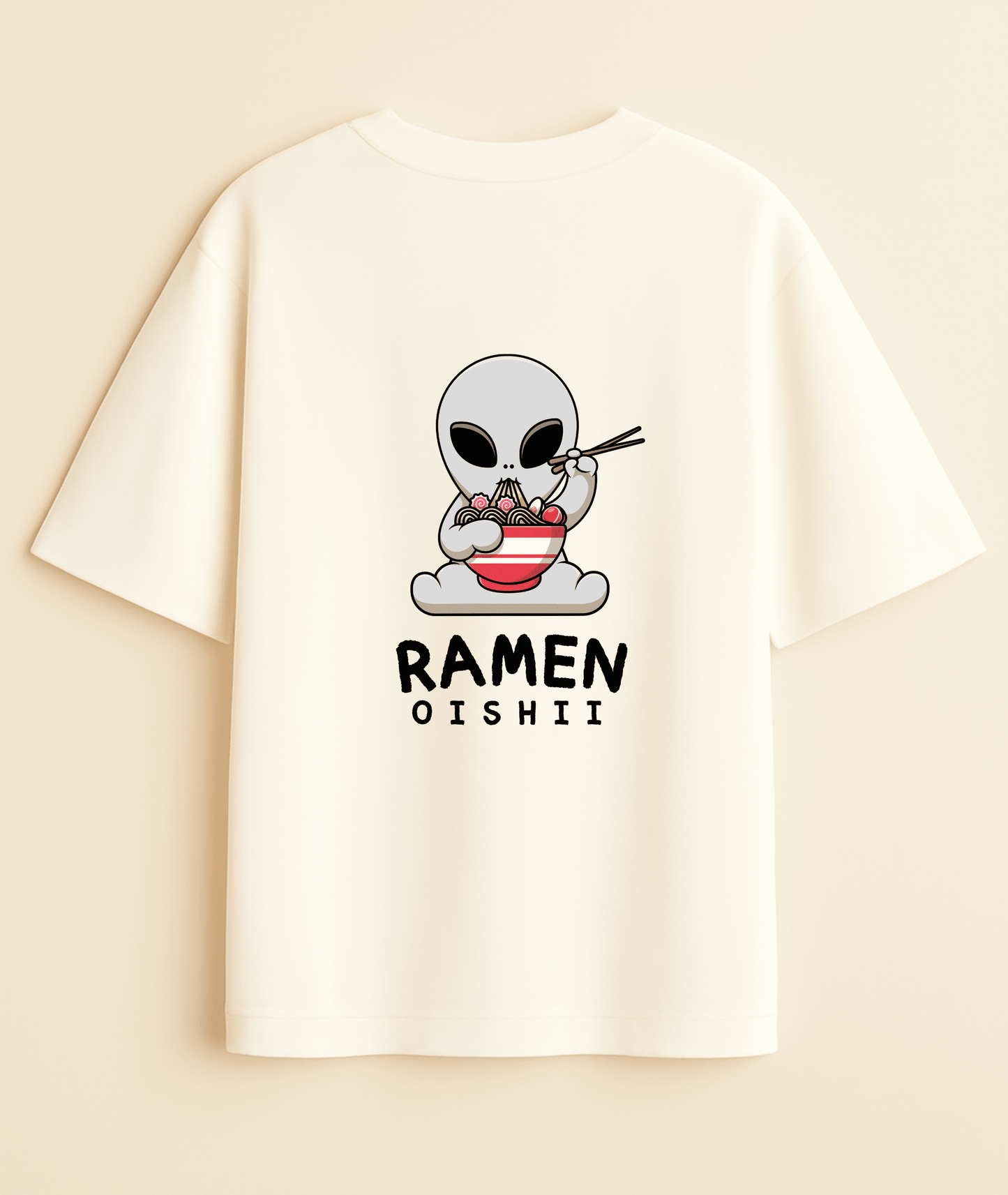 "Noodle Life" Oversized Tee | Japanese Streetwear Noirs Clothing -Noirs Clothing