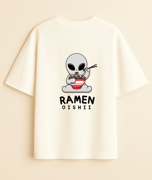 "Noodle Life" Oversized Tee | Japanese Streetwear Noirs Clothing -Noirs Clothing