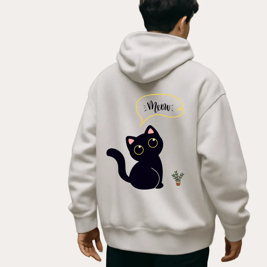 "Purrfectly Cozy" Cat Hoodie | The Ultimate Cat Lover's Apparel -Noirs Clothing- 