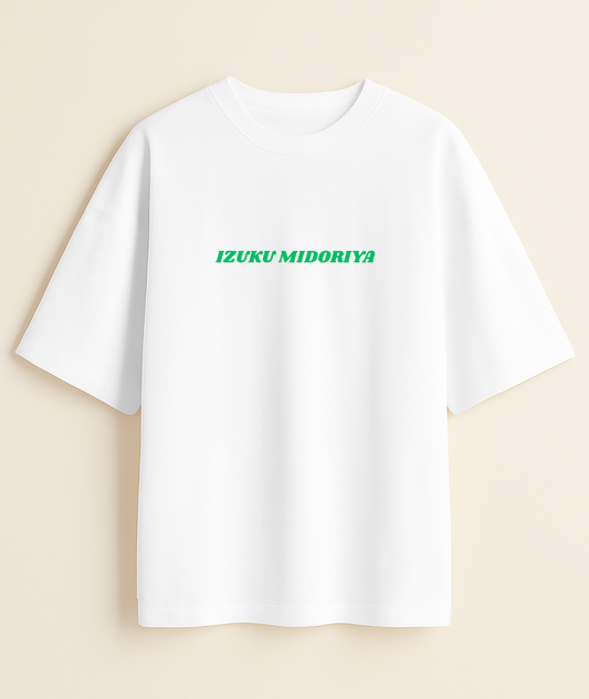 QUIRK UNLEASHED: Deku One For All Oversized Tee -Noirs Clothing- 