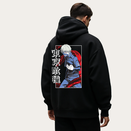 RED RECKONING: Tokyo Ghoul Kaneki Hoodie -Noirs Clothing- 
