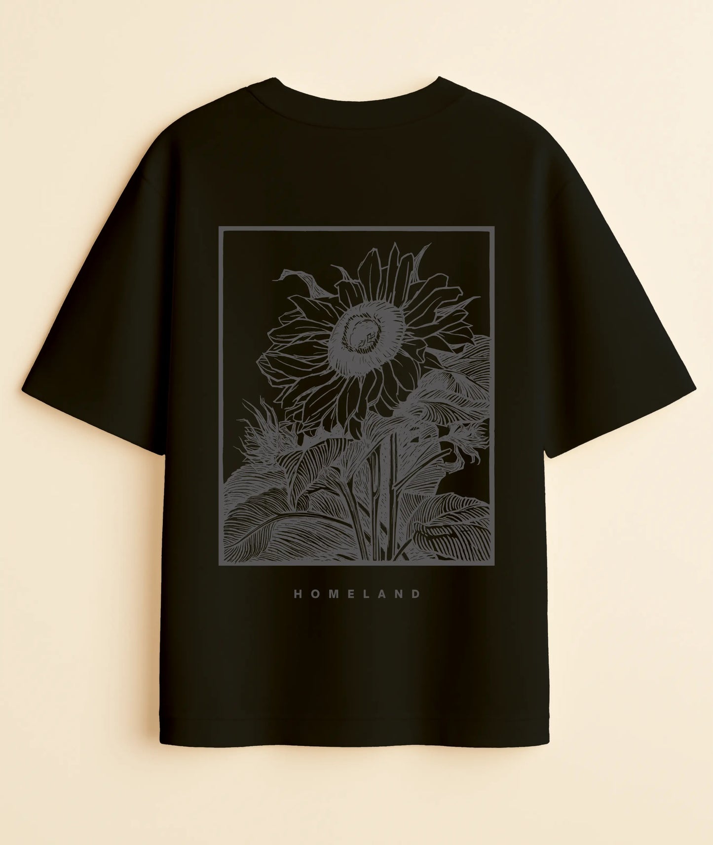 "Roots & Blooms" Oversized T-Shirt | Homeland Flower -Noirs Clothing- 