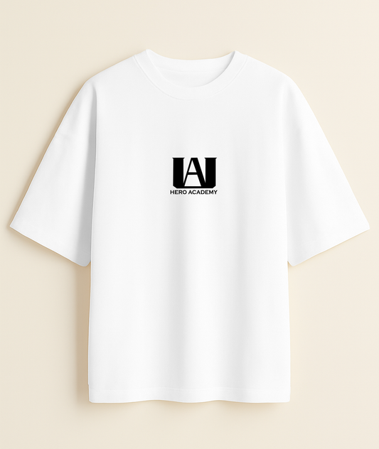 SMILE OF HEROISM: Deku Classic Manga Oversized Tee -Noirs Clothing- 