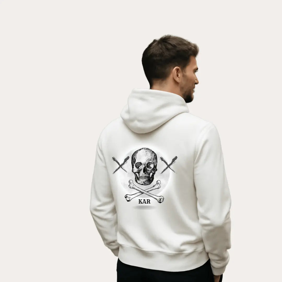 Skull Cross Bones Hoodie – Premium Streetwear Graphic Hoodie -Noirs Clothing- 