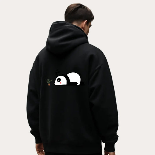Trendy Panda Black Hoodie – Stylish & Comfortable for Everyday Wear -Noirs Clothing- 