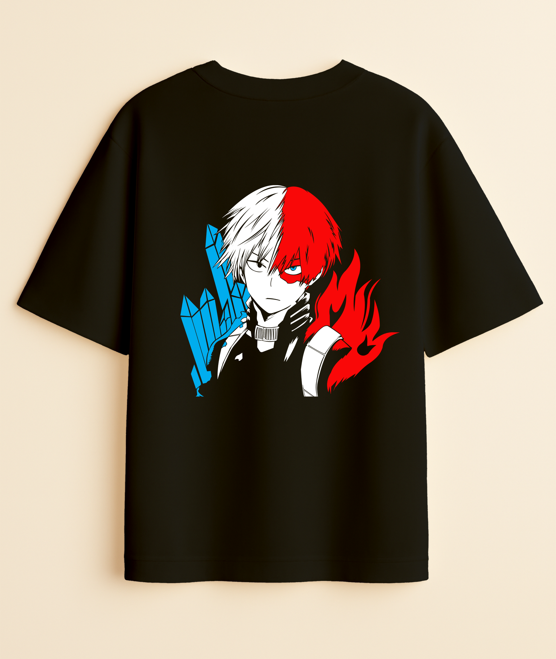 ULTIMATE HYBRID: Frostburn Todoroki Oversized Tee -Noirs Clothing- 