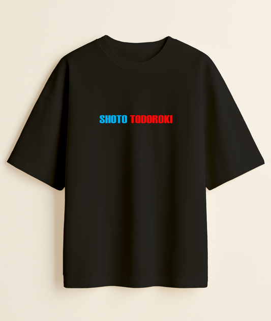 ULTIMATE HYBRID: Frostburn Todoroki Oversized Tee -Noirs Clothing- 