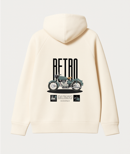 "Vintage Cruiser" Retro Bike Hoodie | Old School Style Noirs Clothing -Noirs Clothing