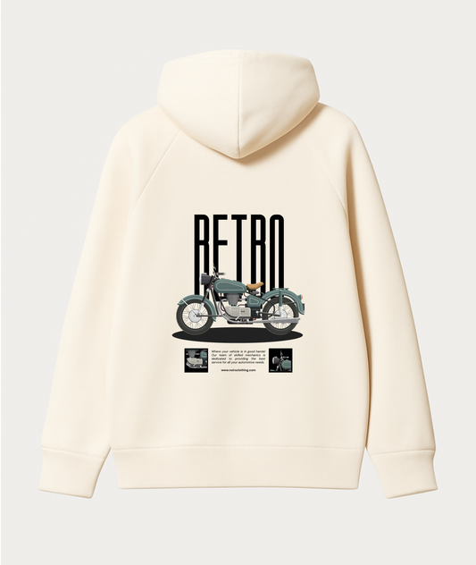 "Vintage Cruiser" Retro Bike Hoodie | Old School Style Noirs Clothing -Noirs Clothing
